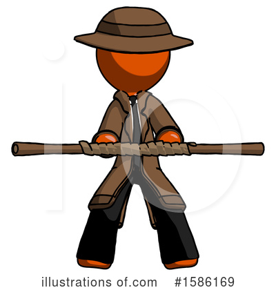 Royalty-Free (RF) Orange Design Mascot Clipart Illustration by Leo Blanchette - Stock Sample #1586169