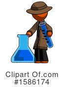 Orange Design Mascot Clipart #1586174 by Leo Blanchette