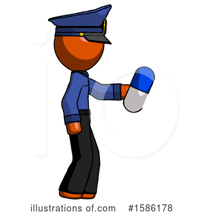 Royalty-Free (RF) Orange Design Mascot Clipart Illustration by Leo Blanchette - Stock Sample #1586178