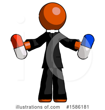 Royalty-Free (RF) Orange Design Mascot Clipart Illustration by Leo Blanchette - Stock Sample #1586181