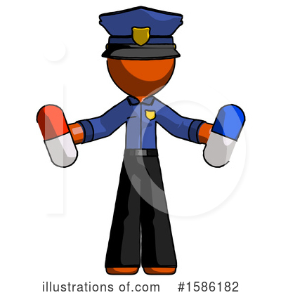 Royalty-Free (RF) Orange Design Mascot Clipart Illustration by Leo Blanchette - Stock Sample #1586182