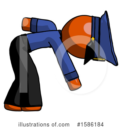 Royalty-Free (RF) Orange Design Mascot Clipart Illustration by Leo Blanchette - Stock Sample #1586184