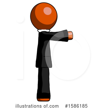 Royalty-Free (RF) Orange Design Mascot Clipart Illustration by Leo Blanchette - Stock Sample #1586185