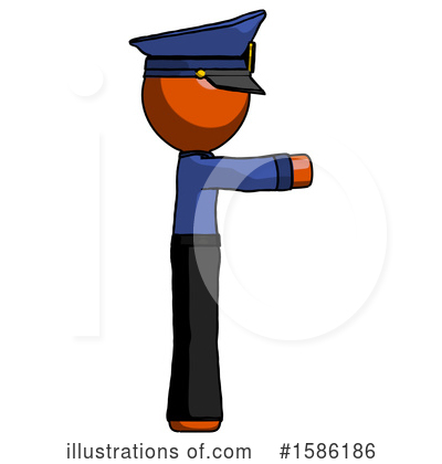 Royalty-Free (RF) Orange Design Mascot Clipart Illustration by Leo Blanchette - Stock Sample #1586186