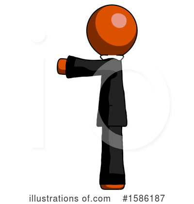 Royalty-Free (RF) Orange Design Mascot Clipart Illustration by Leo Blanchette - Stock Sample #1586187
