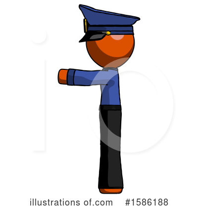 Royalty-Free (RF) Orange Design Mascot Clipart Illustration by Leo Blanchette - Stock Sample #1586188