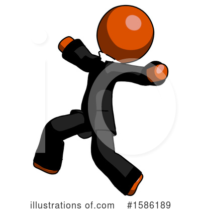 Royalty-Free (RF) Orange Design Mascot Clipart Illustration by Leo Blanchette - Stock Sample #1586189