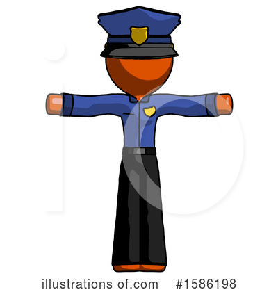 Royalty-Free (RF) Orange Design Mascot Clipart Illustration by Leo Blanchette - Stock Sample #1586198