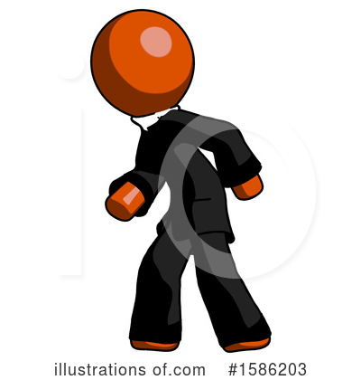 Royalty-Free (RF) Orange Design Mascot Clipart Illustration by Leo Blanchette - Stock Sample #1586203