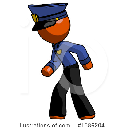 Royalty-Free (RF) Orange Design Mascot Clipart Illustration by Leo Blanchette - Stock Sample #1586204