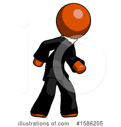 Royalty-Free (RF) Orange Design Mascot Clipart Illustration by Leo Blanchette - Stock Sample #1586205