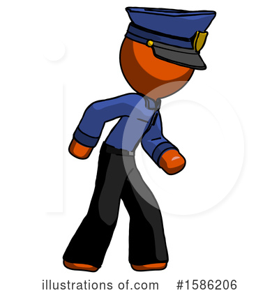 Royalty-Free (RF) Orange Design Mascot Clipart Illustration by Leo Blanchette - Stock Sample #1586206