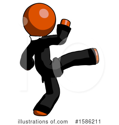 Royalty-Free (RF) Orange Design Mascot Clipart Illustration by Leo Blanchette - Stock Sample #1586211