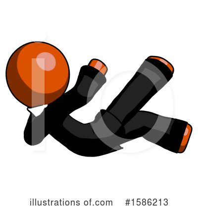 Royalty-Free (RF) Orange Design Mascot Clipart Illustration by Leo Blanchette - Stock Sample #1586213