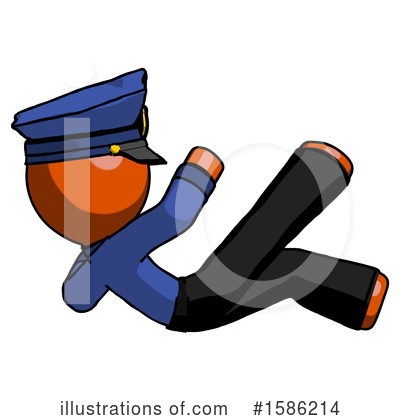Royalty-Free (RF) Orange Design Mascot Clipart Illustration by Leo Blanchette - Stock Sample #1586214