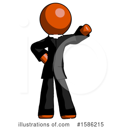 Royalty-Free (RF) Orange Design Mascot Clipart Illustration by Leo Blanchette - Stock Sample #1586215