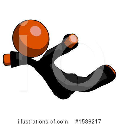 Royalty-Free (RF) Orange Design Mascot Clipart Illustration by Leo Blanchette - Stock Sample #1586217