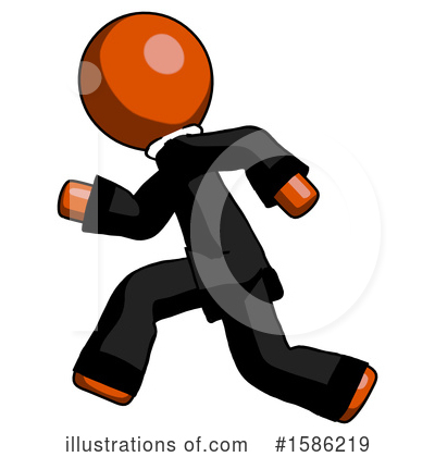 Royalty-Free (RF) Orange Design Mascot Clipart Illustration by Leo Blanchette - Stock Sample #1586219
