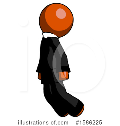 Royalty-Free (RF) Orange Design Mascot Clipart Illustration by Leo Blanchette - Stock Sample #1586225