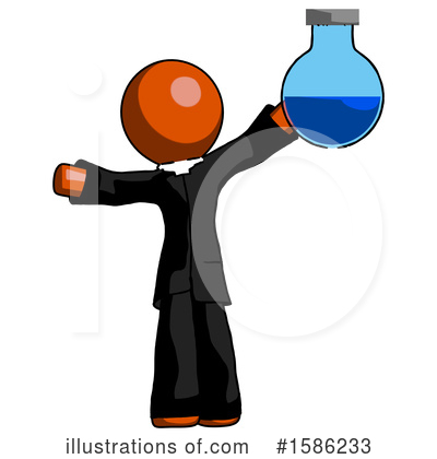 Royalty-Free (RF) Orange Design Mascot Clipart Illustration by Leo Blanchette - Stock Sample #1586233