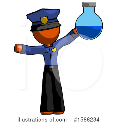 Royalty-Free (RF) Orange Design Mascot Clipart Illustration by Leo Blanchette - Stock Sample #1586234