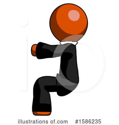 Royalty-Free (RF) Orange Design Mascot Clipart Illustration by Leo Blanchette - Stock Sample #1586235