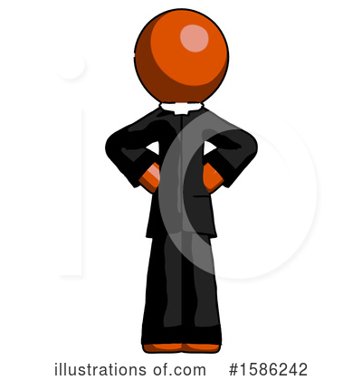 Royalty-Free (RF) Orange Design Mascot Clipart Illustration by Leo Blanchette - Stock Sample #1586242