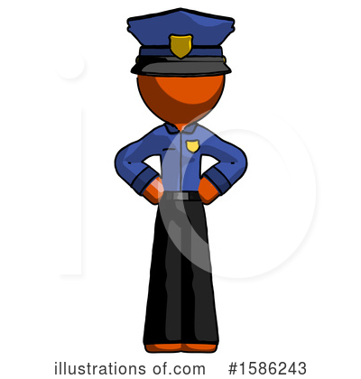 Royalty-Free (RF) Orange Design Mascot Clipart Illustration by Leo Blanchette - Stock Sample #1586243