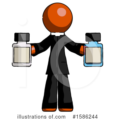Royalty-Free (RF) Orange Design Mascot Clipart Illustration by Leo Blanchette - Stock Sample #1586244