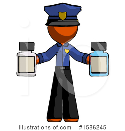 Royalty-Free (RF) Orange Design Mascot Clipart Illustration by Leo Blanchette - Stock Sample #1586245