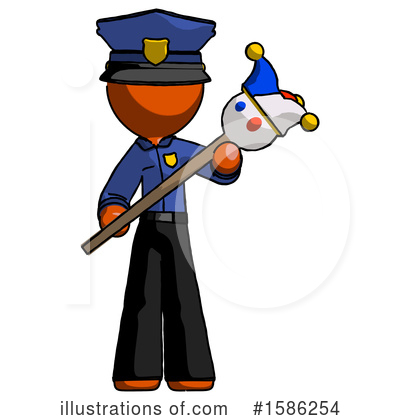 Royalty-Free (RF) Orange Design Mascot Clipart Illustration by Leo Blanchette - Stock Sample #1586254