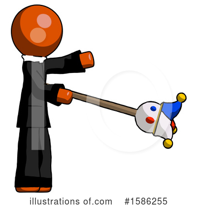 Royalty-Free (RF) Orange Design Mascot Clipart Illustration by Leo Blanchette - Stock Sample #1586255