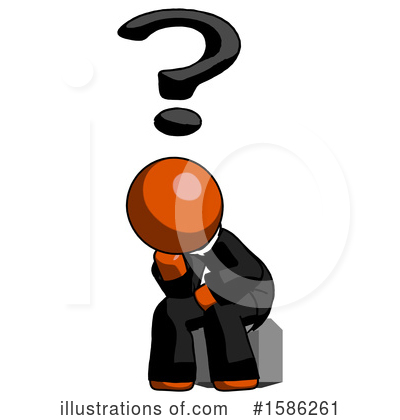 Royalty-Free (RF) Orange Design Mascot Clipart Illustration by Leo Blanchette - Stock Sample #1586261