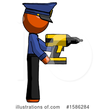 Royalty-Free (RF) Orange Design Mascot Clipart Illustration by Leo Blanchette - Stock Sample #1586284