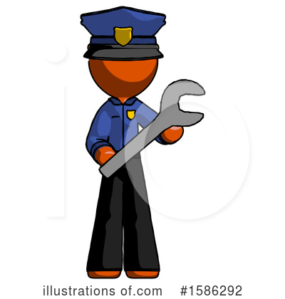 Royalty-Free (RF) Orange Design Mascot Clipart Illustration by Leo Blanchette - Stock Sample #1586292