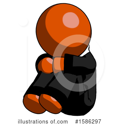 Royalty-Free (RF) Orange Design Mascot Clipart Illustration by Leo Blanchette - Stock Sample #1586297
