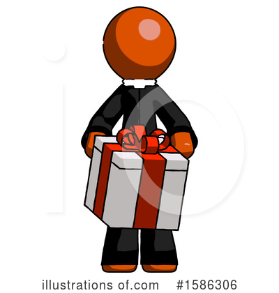 Royalty-Free (RF) Orange Design Mascot Clipart Illustration by Leo Blanchette - Stock Sample #1586306