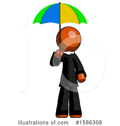 Royalty-Free (RF) Orange Design Mascot Clipart Illustration by Leo Blanchette - Stock Sample #1586308