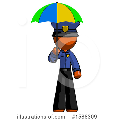 Royalty-Free (RF) Orange Design Mascot Clipart Illustration by Leo Blanchette - Stock Sample #1586309