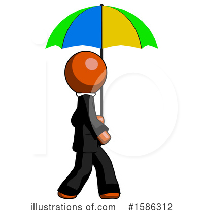 Royalty-Free (RF) Orange Design Mascot Clipart Illustration by Leo Blanchette - Stock Sample #1586312
