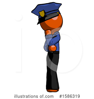 Royalty-Free (RF) Orange Design Mascot Clipart Illustration by Leo Blanchette - Stock Sample #1586319