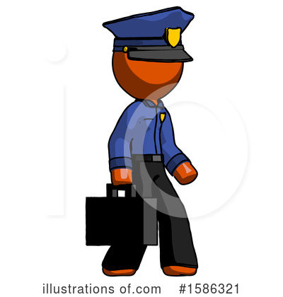 Royalty-Free (RF) Orange Design Mascot Clipart Illustration by Leo Blanchette - Stock Sample #1586321