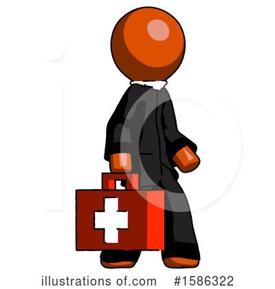 Royalty-Free (RF) Orange Design Mascot Clipart Illustration by Leo Blanchette - Stock Sample #1586322
