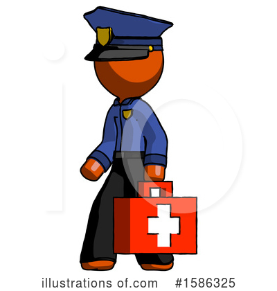 Royalty-Free (RF) Orange Design Mascot Clipart Illustration by Leo Blanchette - Stock Sample #1586325