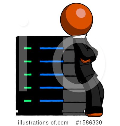 Royalty-Free (RF) Orange Design Mascot Clipart Illustration by Leo Blanchette - Stock Sample #1586330