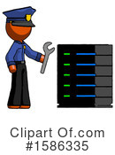 Orange Design Mascot Clipart #1586335 by Leo Blanchette