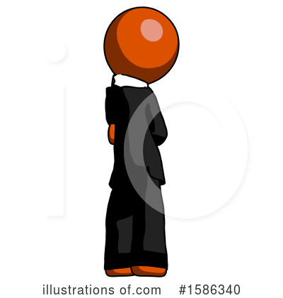 Royalty-Free (RF) Orange Design Mascot Clipart Illustration by Leo Blanchette - Stock Sample #1586340