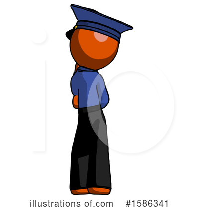 Royalty-Free (RF) Orange Design Mascot Clipart Illustration by Leo Blanchette - Stock Sample #1586341
