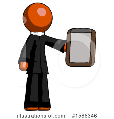Royalty-Free (RF) Orange Design Mascot Clipart Illustration by Leo Blanchette - Stock Sample #1586346