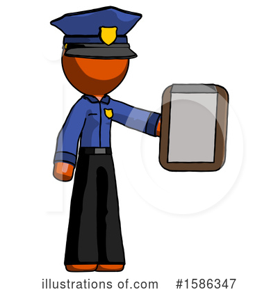 Royalty-Free (RF) Orange Design Mascot Clipart Illustration by Leo Blanchette - Stock Sample #1586347